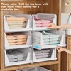SNSLXH 5 Pack Stackable Closet Storage Basket, Multifunctional & Foldable