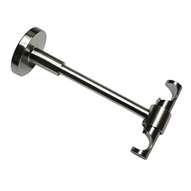 GARDINIA Universal Ceiling Support Open for Diameter 16 mm Stainless Steel Look 13.5 cm Metal 13.5 cm