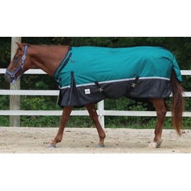 Rugged Ride Reflect 1200 Denier Heavyweight Turnout - Adjustable Neck - Reflective Stripe - 300 Grams Fill