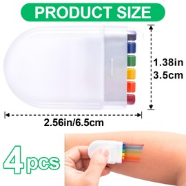 Lekgavd 4PCS Rainbow Face Body Paint, Pride Makeup Supplies, Face Painting Crayons for Pride Day, Celebrations Party, Festivals for Men, Women