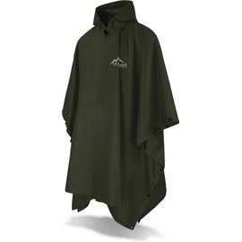 normani Outdoor Sports Rain Poncho with Hood - Water Column 6000 mm - Rain Jacket for Men and Women