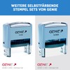 Genie S-402 Self-Inking Stamp set, includes Accessory, ink pad