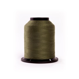 Finesse Thread Solid Colors | 100% Polyester, 3ply, 50wt | Thread Cones | 100% Polyester Thread for Quilting and Sewing (Seaweed Green, 1,100 Yards)