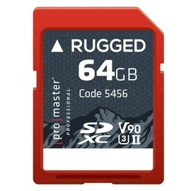 ProMaster SDXC 64GB Rugged™ Memory Card CINE UHS-II, (Model 5456)