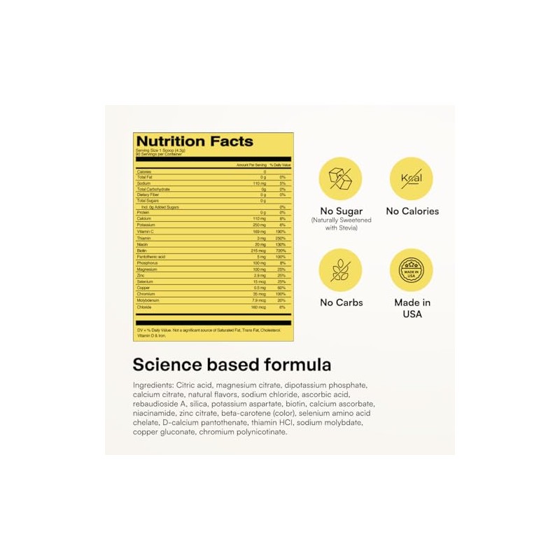 Keynutrients Electrolitos Polvo Limonada Cero Calorías Rosa Porciones Paquetes Viaje