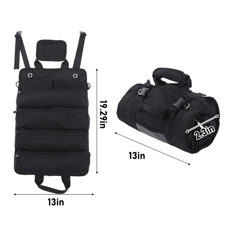 Roll Up Tool Bag Multipurpose Portable Tool Storage Bag Oxford