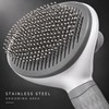 Self-Cleaning Pet Grooming Brush for Dogs & Cats – Stainless