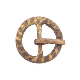 Battle-Merchant Late Middle Ages Brass Buckle No. 4 - Strap Width: up to approx. 15 mm, bronze