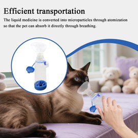 Inhaler for Cats, Inhaler Masque for Pets, Nose Mouth Cover Animals Delivering Tool, Reusable Solution for Camping, Home, Travel, Shelter