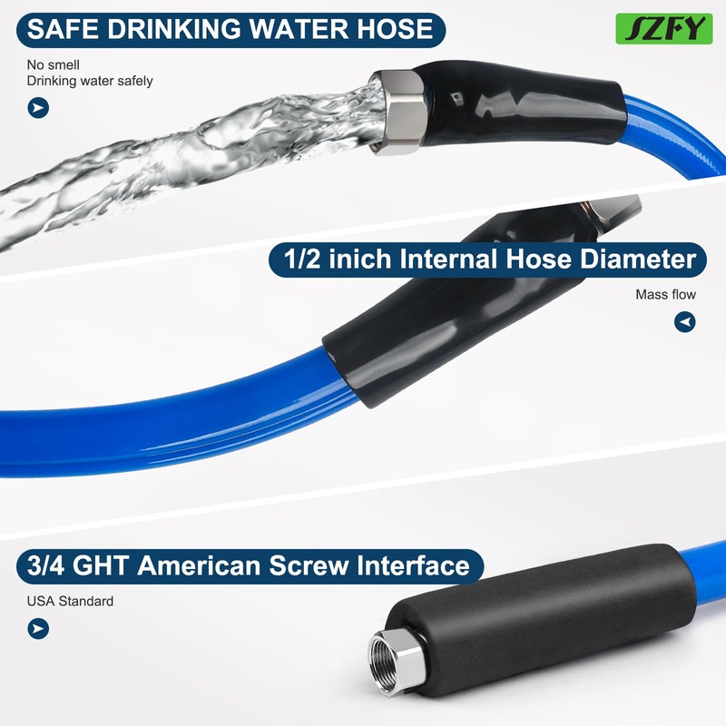 15FT Heated Water Hose for RV,Heated Drinking Water Hose with
