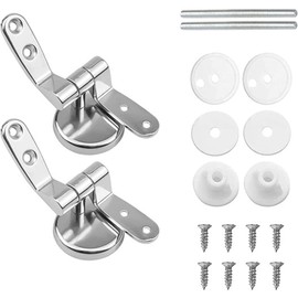 Toilet Lid Hinge Stainless Steel Hinge Toilet Used to Install Fixed Toilet Seat Parts Zinc Alloy Material