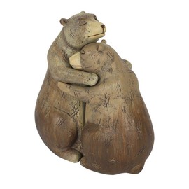 Jones home FO_30238 Bear Hug Couple Ornament | 2pcs. 233g, Hat Duck 29.5cm
