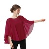 Casual Chiffon Cape Soft Shawl Sheer Shrugs Poncho Capelets shawls