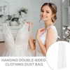 Bridal Dress Cover Garment Bag, Breathable Anti-Dust Hanging Wedding Dress