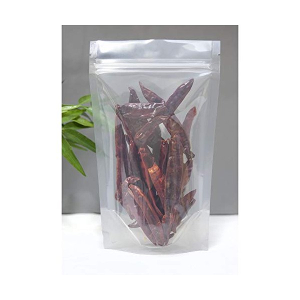 Rightpak Clear Stand Up Pouches 100 Pieces 13cm x 21cm,