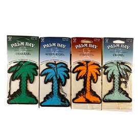 Little Trees Palm Bay Tree Air fresheners 1 Drakar, 1 Aqua di Gio, 1 Eternity, 1 CK One