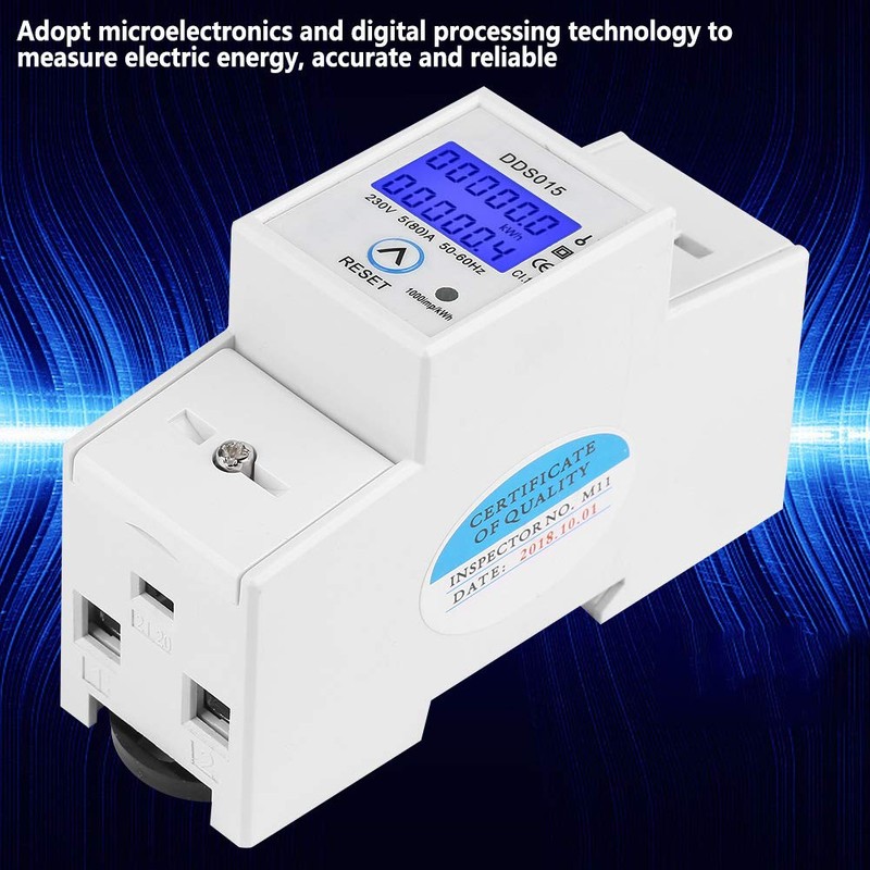 Jadeshay Power Meter Electricity Meter 1 Phase 5-80A 230V 50Hz