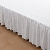 Tufted Dot Bed Skirt Queen Size Ruffled Bed Skirt with