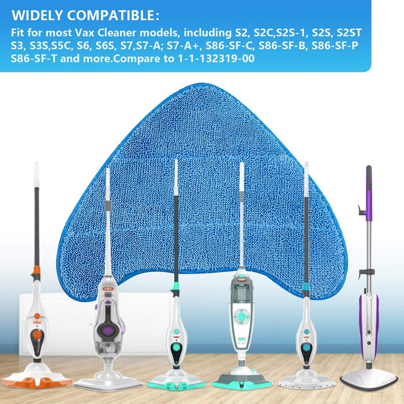 ANTOBLE 4 Pack Replacement Steam Mop Cleaning Pads for Vax