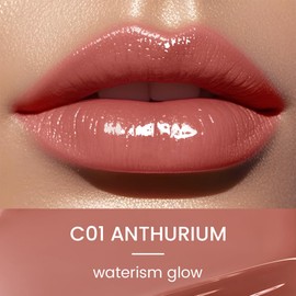 CATKIN Lip Balm, 2-in-1 Lipstick in Balm, Lip Care with Colour, Juicy and Shiny Lip Care Lipstick, Shiny Finish for Dry, Cracked and Brittle Lips