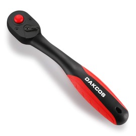 DAKCOS 1/2" Drive Ratchet 72 Teeth Quick Release Socket Wrench Handle Chrome Vanadium Steel
