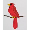 Winter Cute Bird Cardinal Christmas Die Cut Paper Scrapbook Embellishment