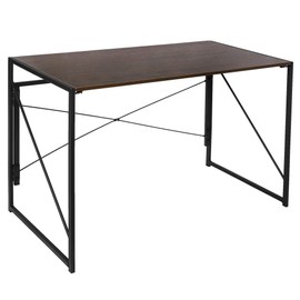 Folding Computer Desk Writing Table Study Work Station Portable Notebook PC Laptop Standing Desk Home Office, Espresso
