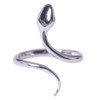 Helen de Lete Women's Snake S925 Sterling Silver Adjustable Ring