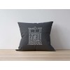 Tardis Black Cushion Cover 50 cm x 50 cm 100%