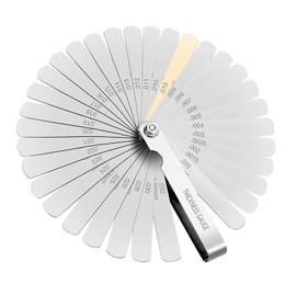 Feeler Gauge 32 Blades AYWHP Stainless Steel Feeler Gauge 0.04-0.0008mm Thread Gauge Rangefinder Pad Metric Measuring Tool for Measuring Crack Width/Thickness