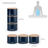 EHC Tea, Coffee, Sugar, Canister Set, Set of 3 Stackable