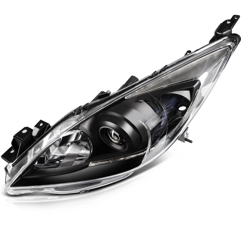 LSAILON Fit For Mazda 3 2010-2013 Headlight Assembly Black Housing