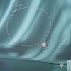 Erimberate Bohemian Crystal Sunburst Choker Necklace Silver Starburst Y Lariat