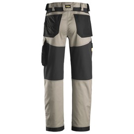Snickers Workwear U635120043430 AllroundWork Stretch Loose Fit Work Pants (Khaki/Black) - 34/30