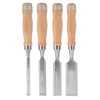 Shengsenfu 4 Pcs Wood Chisel Set, Carbon Steel, Bevel Edge,