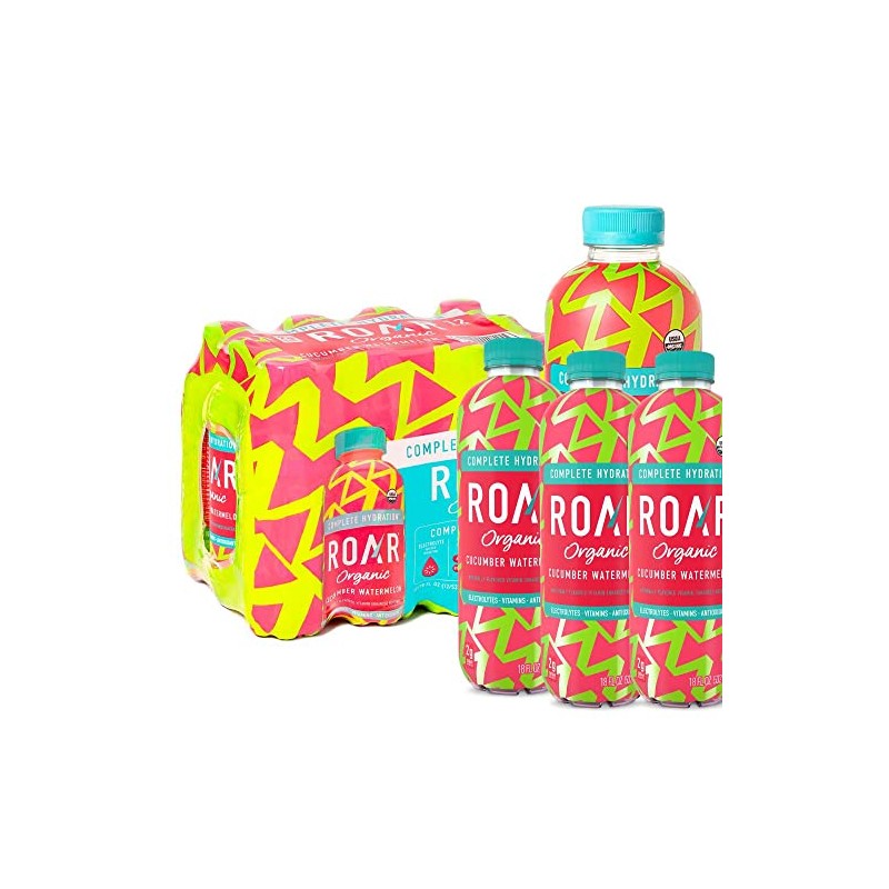 Roar Organic Electrolyte Infusions - USDA Organic - Cucumber Watermelon
