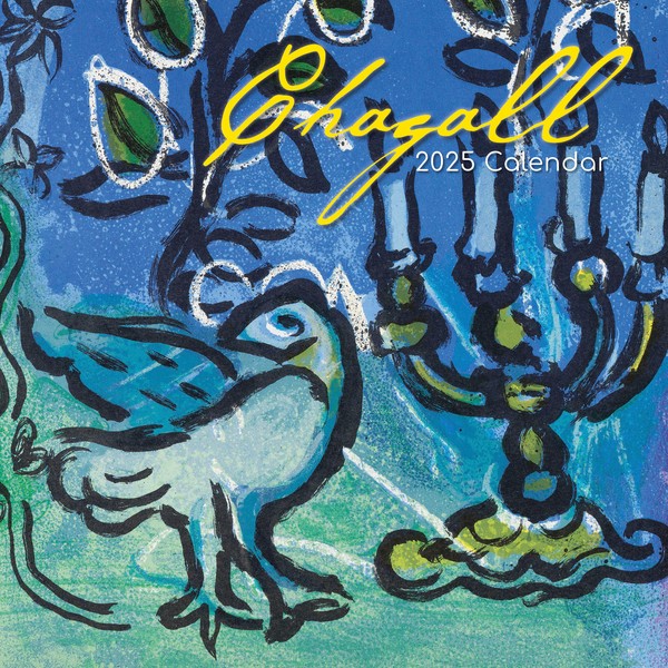 2025 Square Wall Calendar - Chagall 12 x 12 Inch