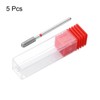 sourcing map 5pcs 200-230 Grits Diamond Grinding Bit 4mm Cylindrical