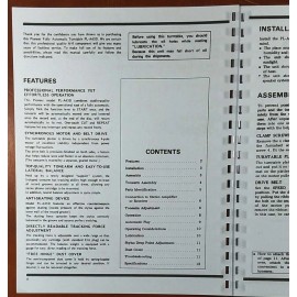 Pioneer PL-A45D Turntable Owners Manual