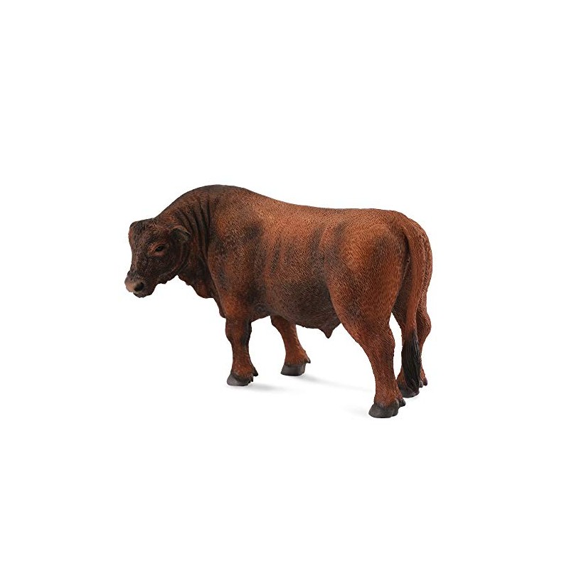 Collecta Red Angus Bull ,4.7"L x 2.6"H