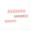 JUSTUSNX Square False Nails Pink Gradient False Nails Sequins Press