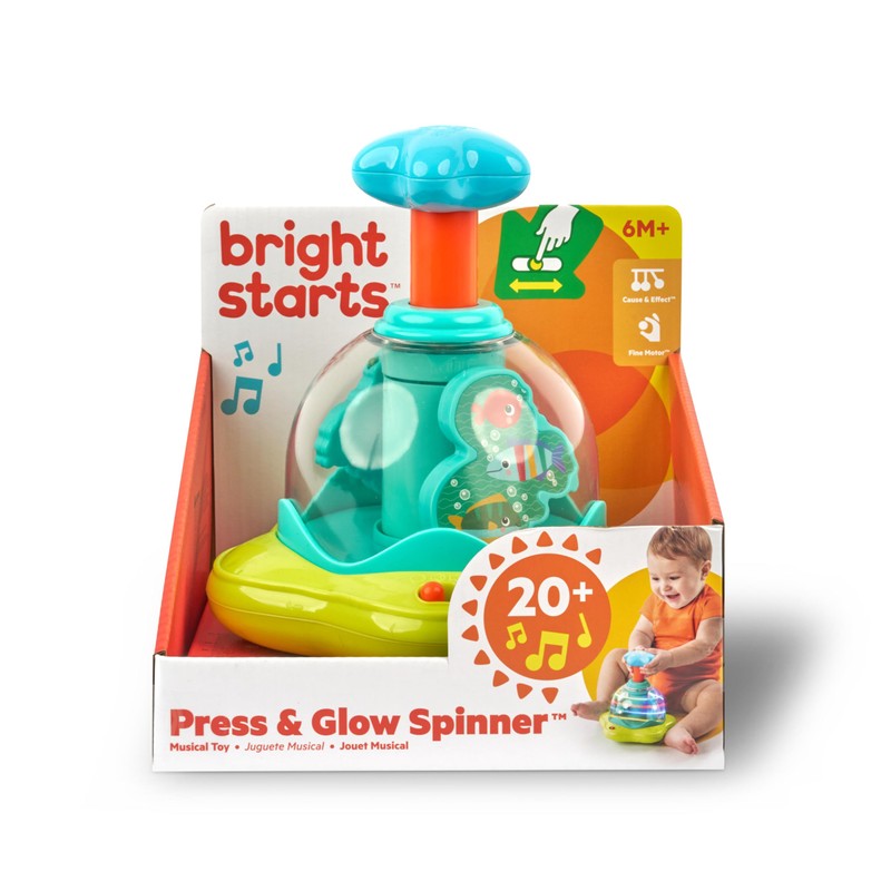 Bright Starts Press & Glow Spinner Cause and Effect Musical