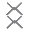 GRIRIW 2Pcs Creative Table Mat Folding Heat Resistant Kitchen Protective