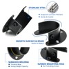 6 Pack Closet Rod Bracket, Heavy Duty Closet Rod Support
