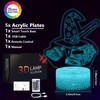 5 in 1 Sets Magic Theme 3D Cute Night Light,