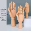BQLZR 7Inch Flexible Wooden Left Hand Model Artists Manikin for