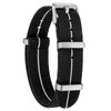 sourcing map Elastic Nylon Watch Band 20mm One-Piece French Watch
