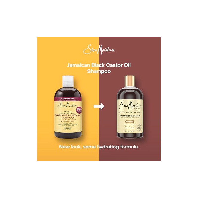 SHEA MOISTURE - Champú fortalecedor y restaurador de aceite de