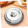 WOONEKY 2Pcs Stainless Steel Food Covers for Steak Oilproof Dish