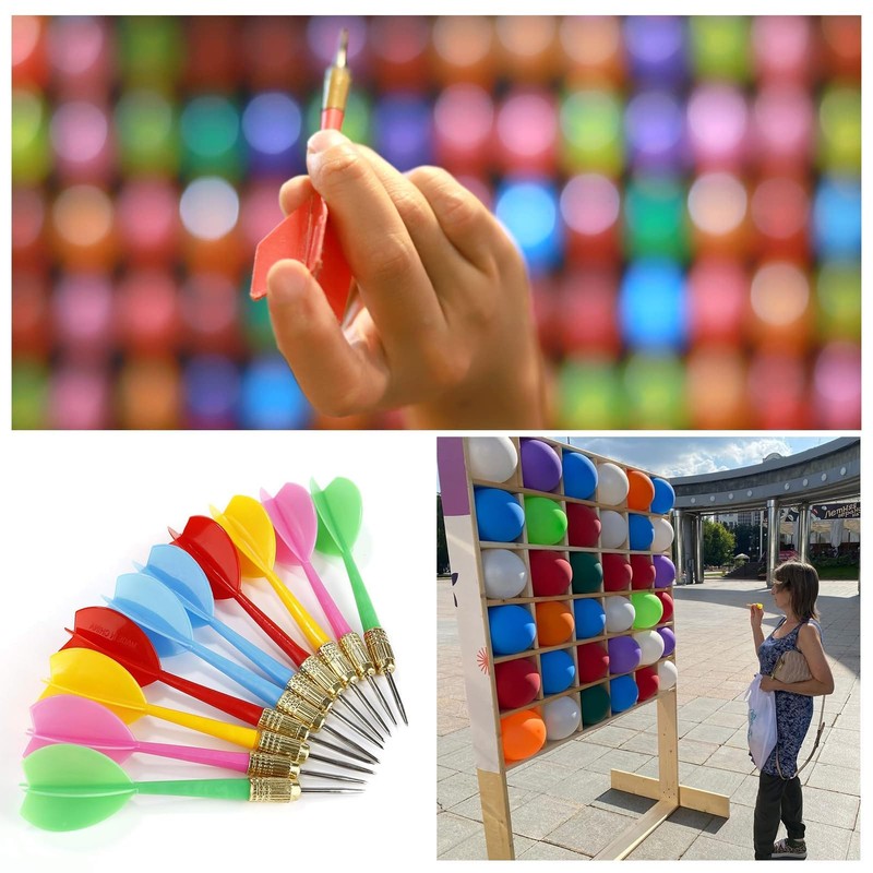 10 metal-tipped darts, darts, suitable for beginners, birthday parties, wedding